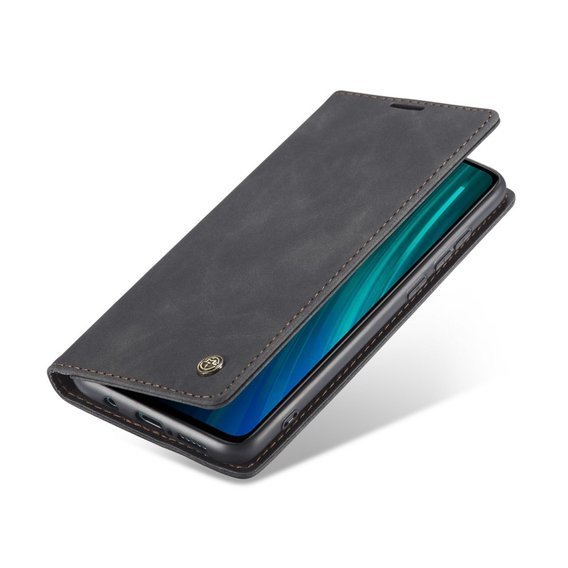 CASEME калъф за Xiaomi Redmi Note 8 Pro, Leather Wallet Case, черен