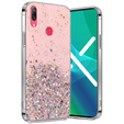 Калъфи за Huawei Y7 2019, Glittery, розов