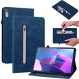 Калъфи за Lenovo Tab P11 Gen 2, Wallet Pen Slot, син