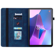 Калъфи за Lenovo Tab P11 Gen 2, Wallet Pen Slot, син