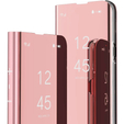 Калъфи за Samsung Galaxy M52 5G, Clear View, розов rose gold