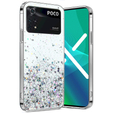 Калъфи за Xiaomi Poco M4 Pro 4G, Glittery, сребърен