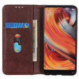 Калъфи за Xiaomi Redmi Note 13 Pro 4G, Wallet Litchi Leather, кафяв