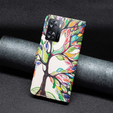 Калъф с капак за OPPO A57 / A57s, Wallet, tree of life, бял