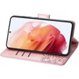 Калъф с капак за Oppo Reno 11F 5G, Butterfly, розов rose gold