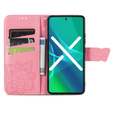 Калъф с капак за Oppo Reno8 T, Butterfly, розов