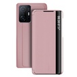 Калъф с капак за Xiaomi 11T / 11T Pro, Side View, розов rose gold