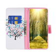 Флип калъф за Motorola Moto G84 5G Wallet, colorful tree, бял