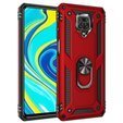 брониран калъф за Xiaomi Redmi Note 9S / 9 Pro, Nox Case Ring, червен