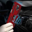 брониран калъф за Xiaomi Redmi Note 9S / 9 Pro, Nox Case Ring, червен