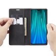 CASEME калъф за Xiaomi Redmi Note 8 Pro, Leather Wallet Case, черен