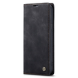 CASEME калъф за iPhone 14 Plus, Leather Wallet Case, черен