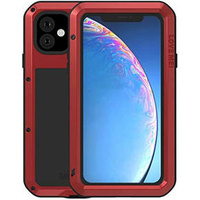 Калъфи Love Mei за iPhone 11, armored with glass, червен