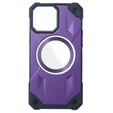 Калъф за iPhone 14 Pro Max, Heavy Duty, за MagSafe, лилав