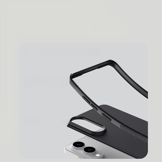 Калъфът NILLKIN за Samsung Galaxy S25 Edge, Frosted Shield, за MagSafe, черен