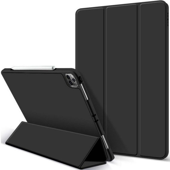 Калъф за iPad Pro 11 2021/2022, Smartcase с място за стилус, черен