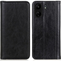 Калъфи за Xiaomi Redmi 13C / Poco C65, Wallet Litchi Leather, черен