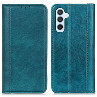 Калъфи за Samsung Galaxy A55 5G, Wallet Litchi Leather, зелен