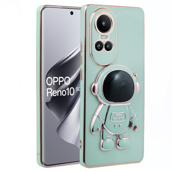 Калъфи за Oppo Reno 10 / 10 Pro, Astronaut, зелен