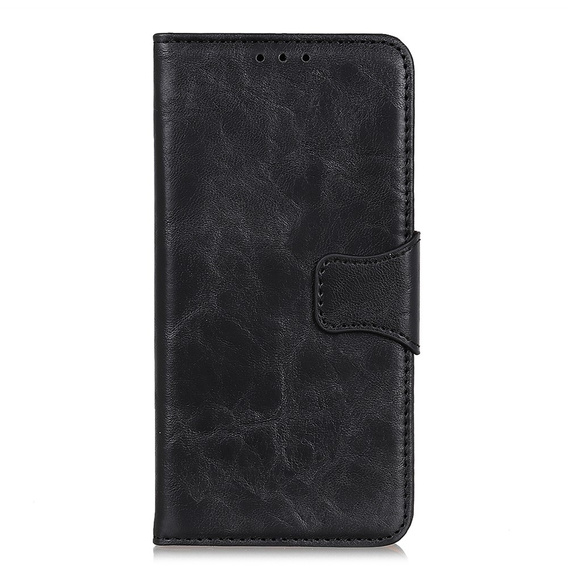 Калъф с капак за OnePlus Nord 2 5G, Split Leather Wallet, черен