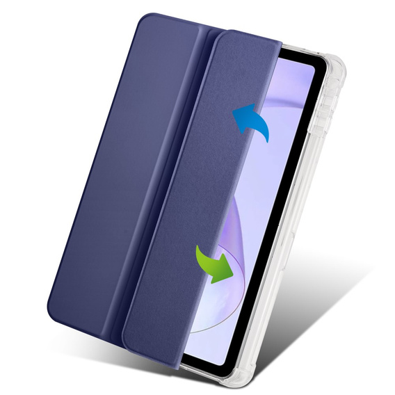 Калъф за Oppo Pad Air, Smartcase Hybrid, с място за стилус, тъмносин
