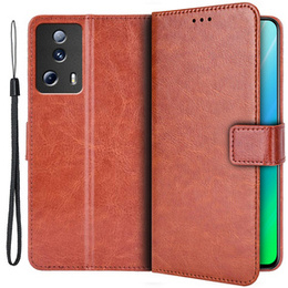Калъф с капак за Xiaomi 13 Lite, Crazy Horse Wallet, кафяв
