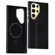 Калъфът за Samsung Galaxy S24 Ultra, Carbon Fiber MagSafe, черен