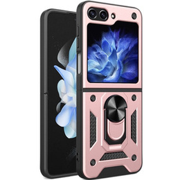 брониран калъф за Samsung Galaxy Z Flip5 5G, Nox Case Ring, розов rose gold