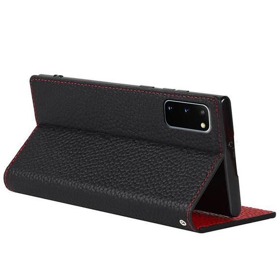 Кожен калъф за Samsung Galaxy S20, ERBORD Grain Leather, черен