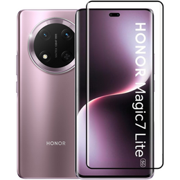 3D закалено стъкло за Honor Magic 7 Lite, черна рамка