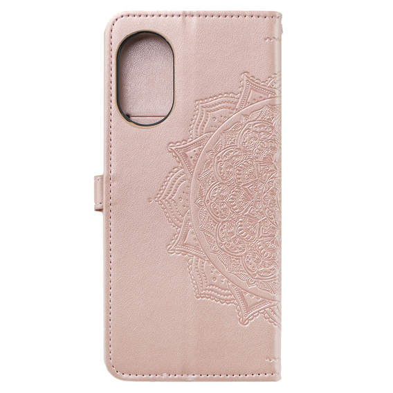 Калъф с капак за Oppo A38 4G / Oppo A18 4G, Mandala, розов rose gold
