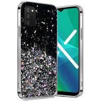 Калъфи за Samsung Galaxy A03s, Glittery, черен