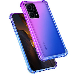 Калъфът Gradient Dropproof за Xiaomi Poco F5, Лилаво / синьо