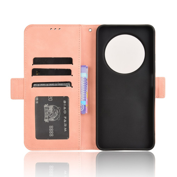 Калъф с капак за Xiaomi Redmi 14C / Xiaomi Poco C75, Card Slot, розов