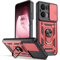 Брониран калъф за Oppo Reno 13 Pro, CamShield Slide, червен