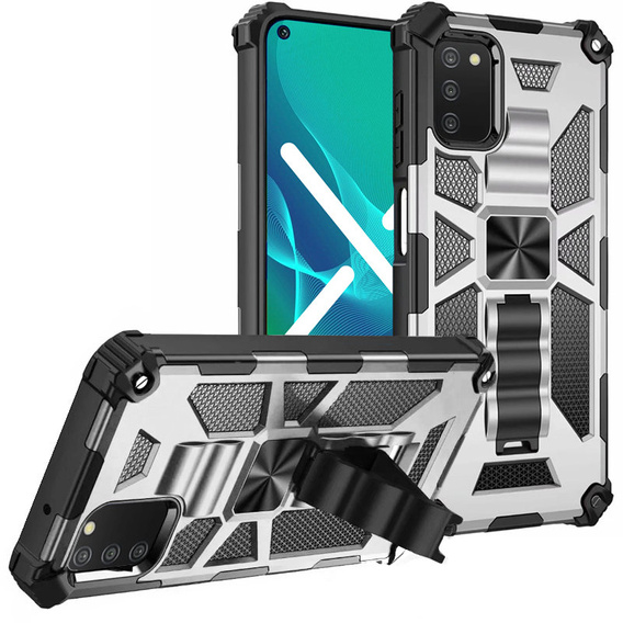 Калъфи за Samsung Galaxy A03s, Armor Kickstand, бял