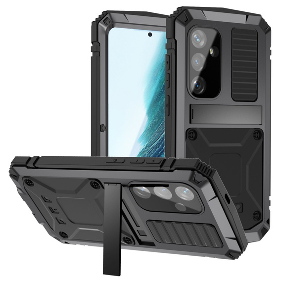 Брониран калъф за Samsung Galaxy S25+ Plus, R-JUST, черен