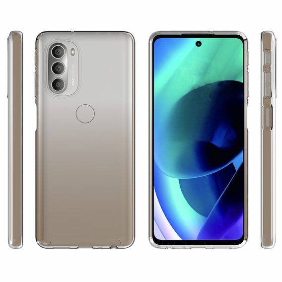тънък калъф за Motorola Moto G51 5G, Slim, прозрачен
