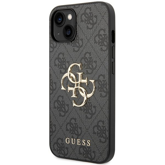 Калъфи GUESS за iPhone 15 Plus, 4G Big Metal Logo, сив