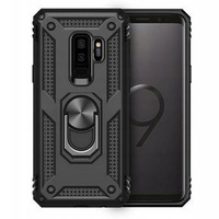 брониран калъф за Samsung Galaxy S9+ Plus, Nox Case Ring, черен