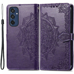 Калъф с капак за Samsung Galaxy M35, Mandala, лилав