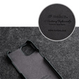 MELKCO калъф за iPhone 14 Pro, кожа, флип, черен