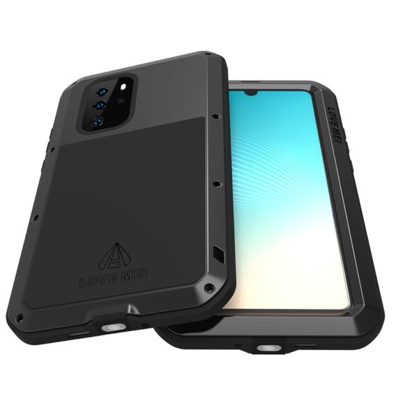 Калъфи Love Mei за Huawei P30 Pro, armored with glass, черен