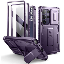 Брониран калъф за Samsung Galaxy S24 Ultra, Dexnor Full Body (Two Frames), лилав
