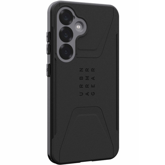 Калъфът Urban Armor Gear за Galaxy S25, Civilian, черен