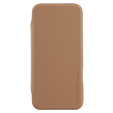 X-LEVEL калъф за iPhone 16 Pro Max, Magnetic Card Holder, кафяв