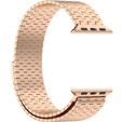 Стоманена гривна за Apple Watch 1/2/3/4/5/6/7/8/SE/ULTRA 42/44/45/49 MM - розов rose gold