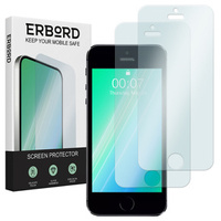 2x Закалено стъкло за iPhone 5/5S/5C/SE, ERBORD 9H Hard Glass на екрана