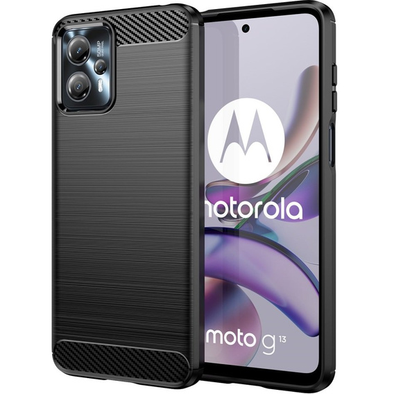 Калъфът за Motorola Moto G23 / G13, Carbon, черен