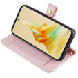 Калъф с капак за Oppo A38 / A18 4G, Wallet Zipper Pocket, розов